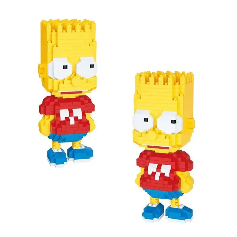 Mini Anime DIY Assembled Plastic Blocks Cartoon Figures Building Bricks Kids Collection Dolls Children Toy Brinquedos Sets