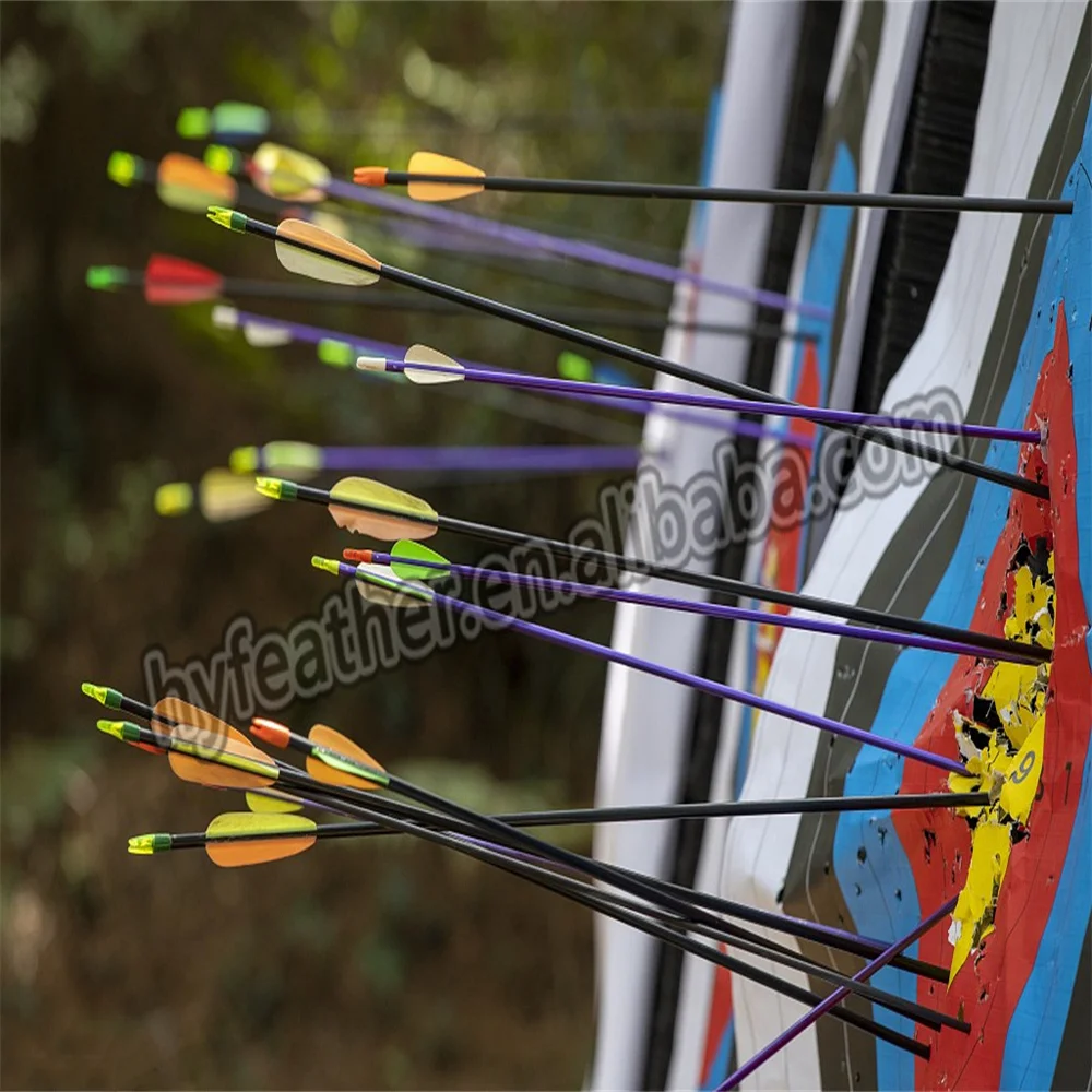 mixed Real Natural Wing Archery Arrow Fletching Vanes Turkey Feather for DIY Archery Hunting Target Shooting Arrow Accessory