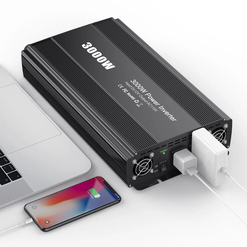 Shenpu 3000 Вт от 12 В до 220 В переменного тока Чистая Синусоидальная волна Инверторное зарядное устройство