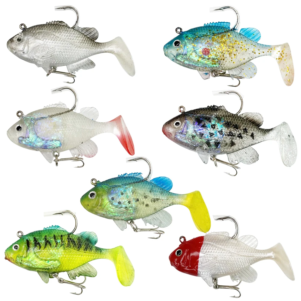 Newbility Jig Head Hooked 90mm 21g quality freshwater fishing swimbait pre rigged soft plastic lure