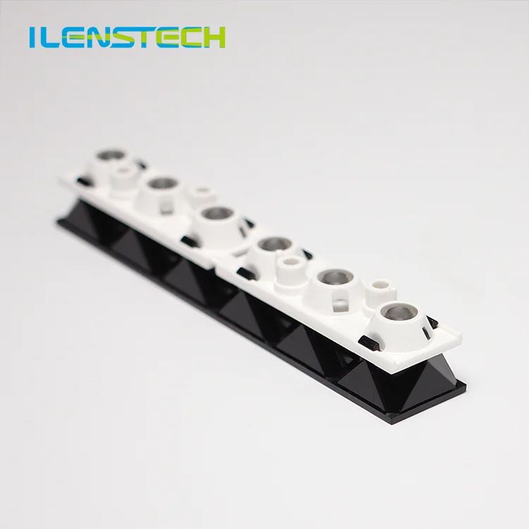 Double holders 6in1 led module lens FWHM 50 for 3030 3535 leds from ilenstech