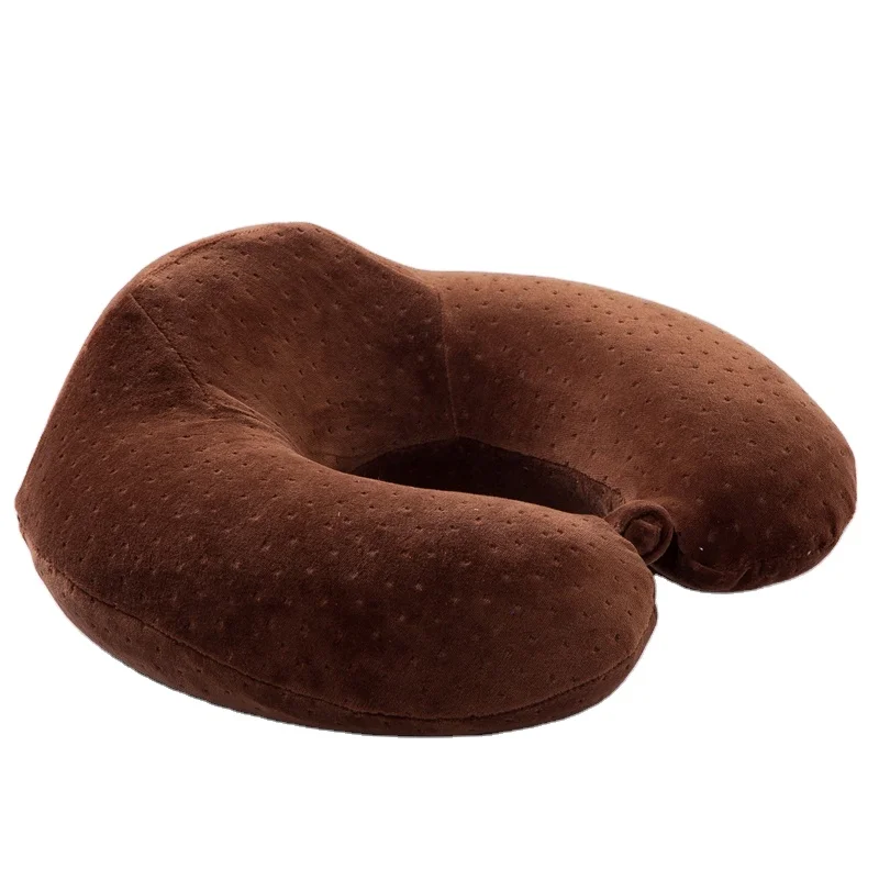 Plane travel memory foam pillow u shape pillow neck rest pillow