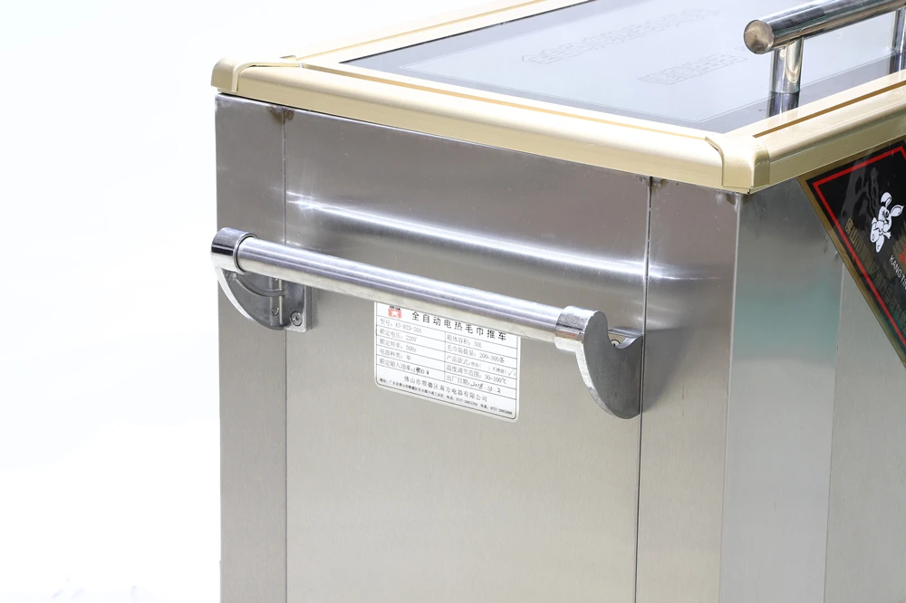 EU Plug Hotel Banquet Cart Stainless Steel Towel Warmer Upright Heated Holding Cabinet