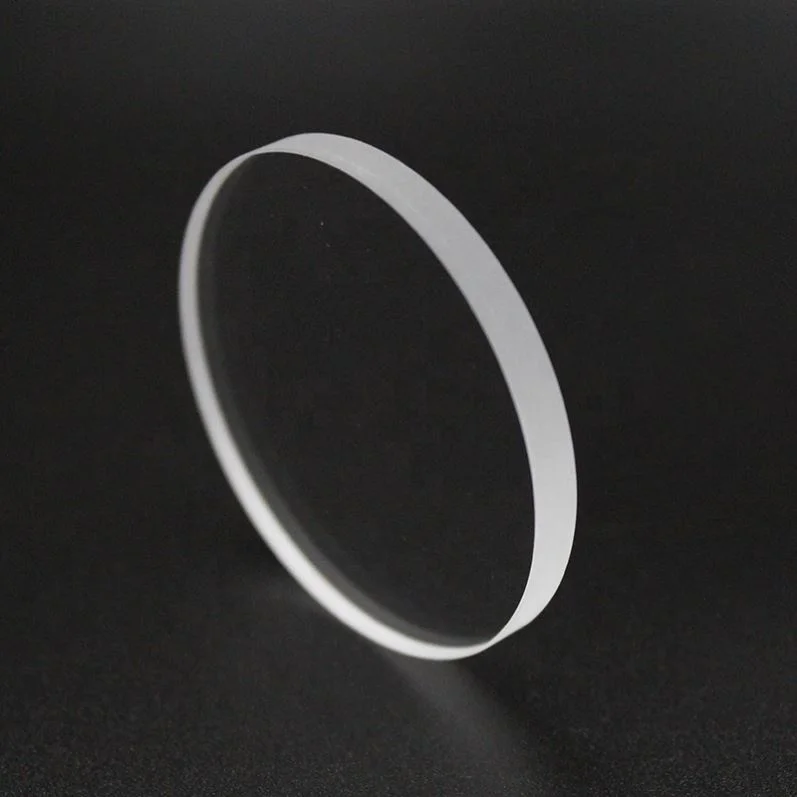 Clear sight quartz glass disc with holes for block