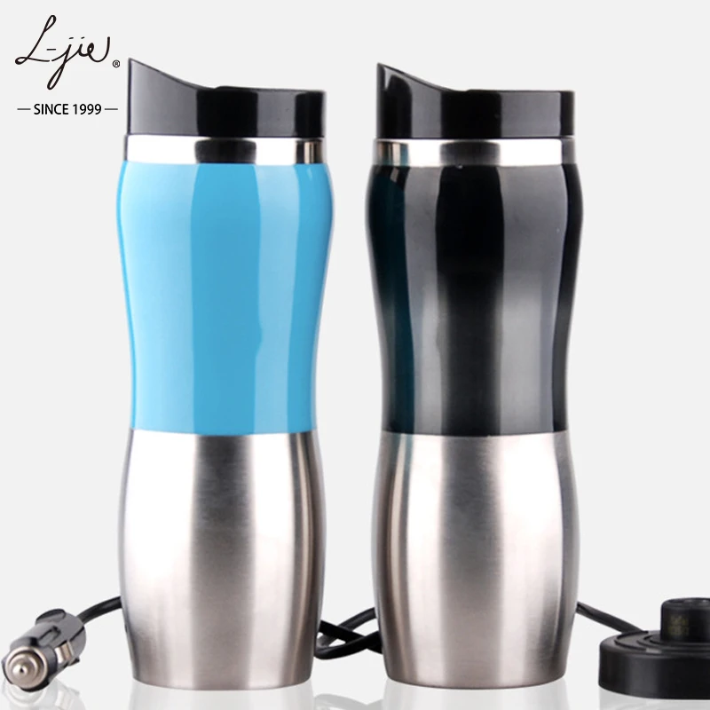 Car Electric Heating Cup Stainless Steel Kettle Customized Logo Smart Water Bottle