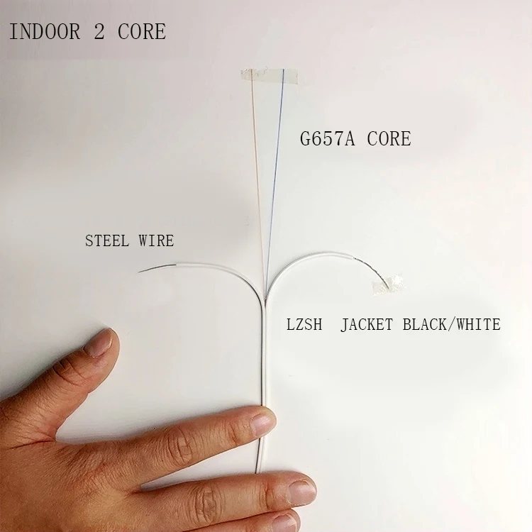 G652d G657a1 G657a2 FTTH 1/2 сердечник падение волоконно-оптического кабеля