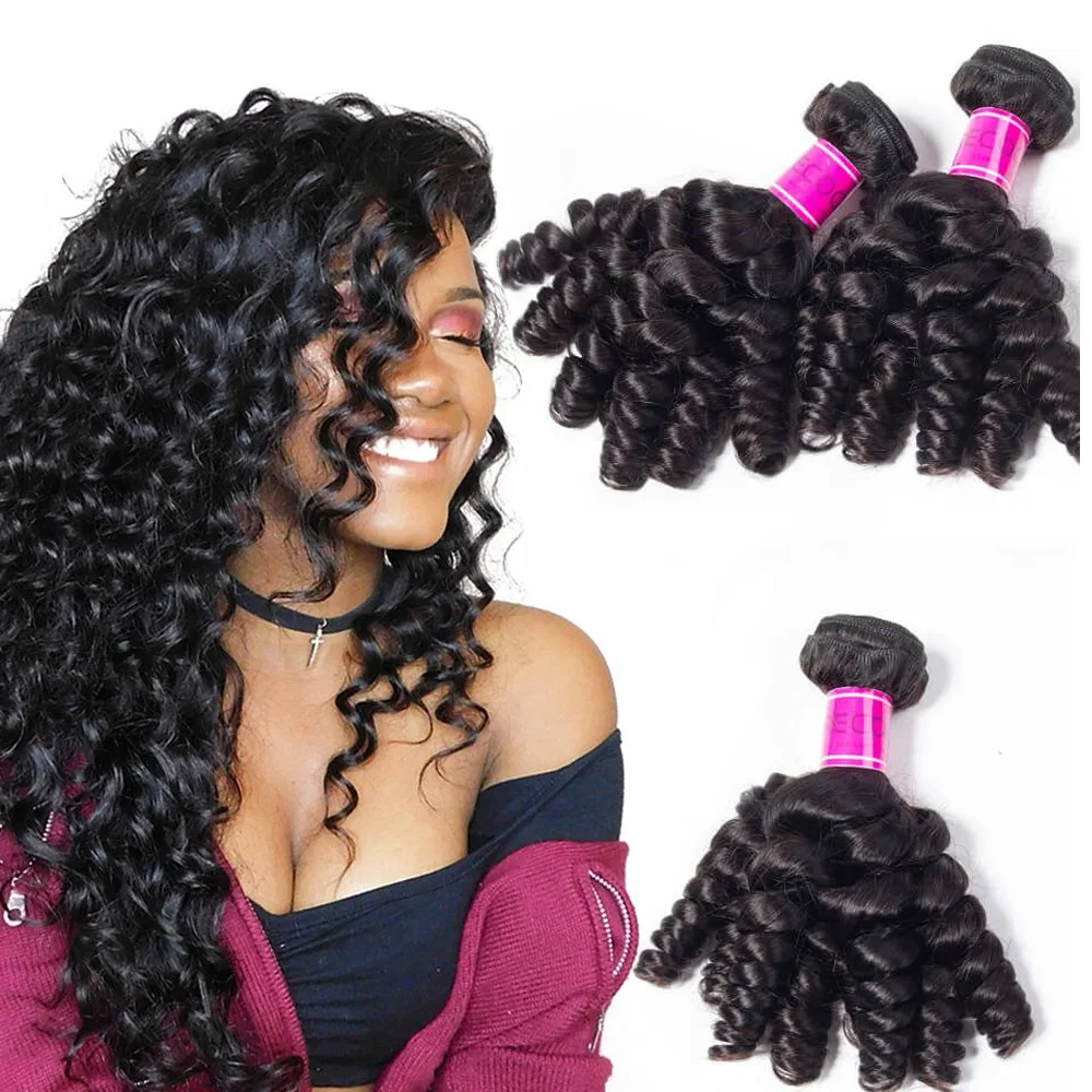 Xuchang Foxen Hair Raw Unprocessed Funmi Egg Curls Bundles,Funmi Hair Egg Bouncy Curls,Super Double Drawn Funmi Hair Bundles