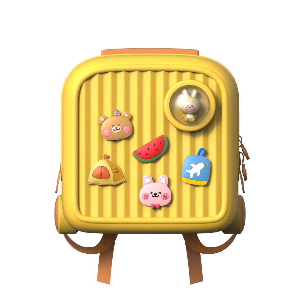 high quality cartoon bags travel bags EVA school luggage suitcase  for kids children