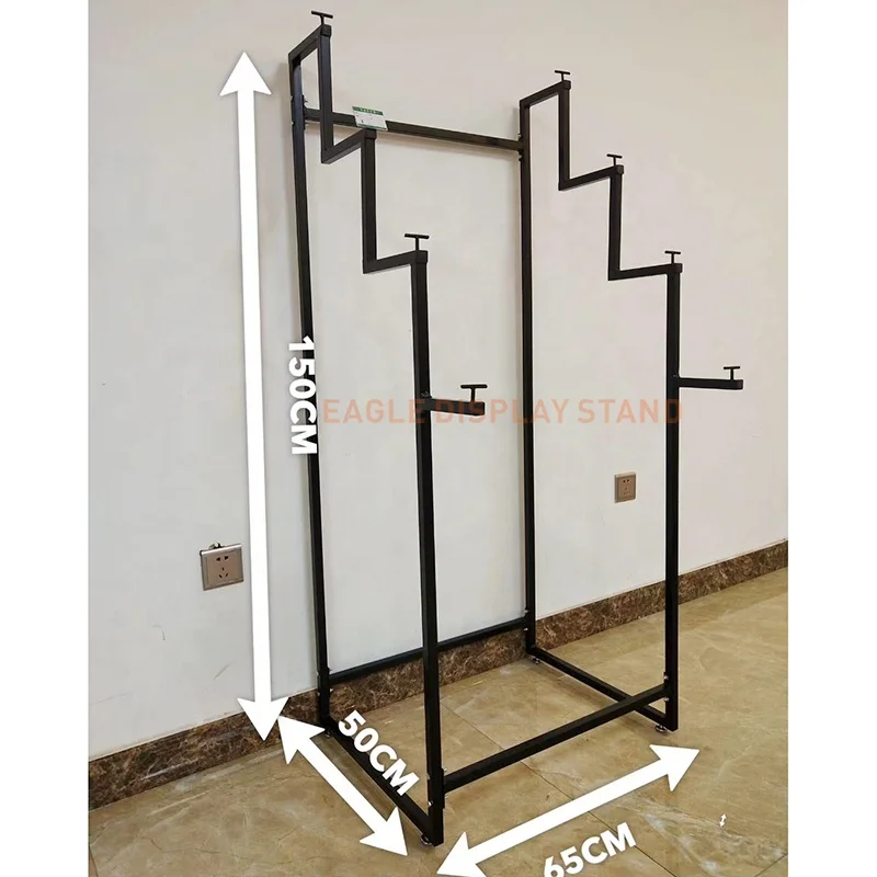 Retail rug display metal rack carpet display stand for hanging carpet