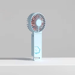 New 2000mAH Desk Mini Fan Usb Rechargeable Student Handheld Mini Fan Custom Logo Portable Folding fan