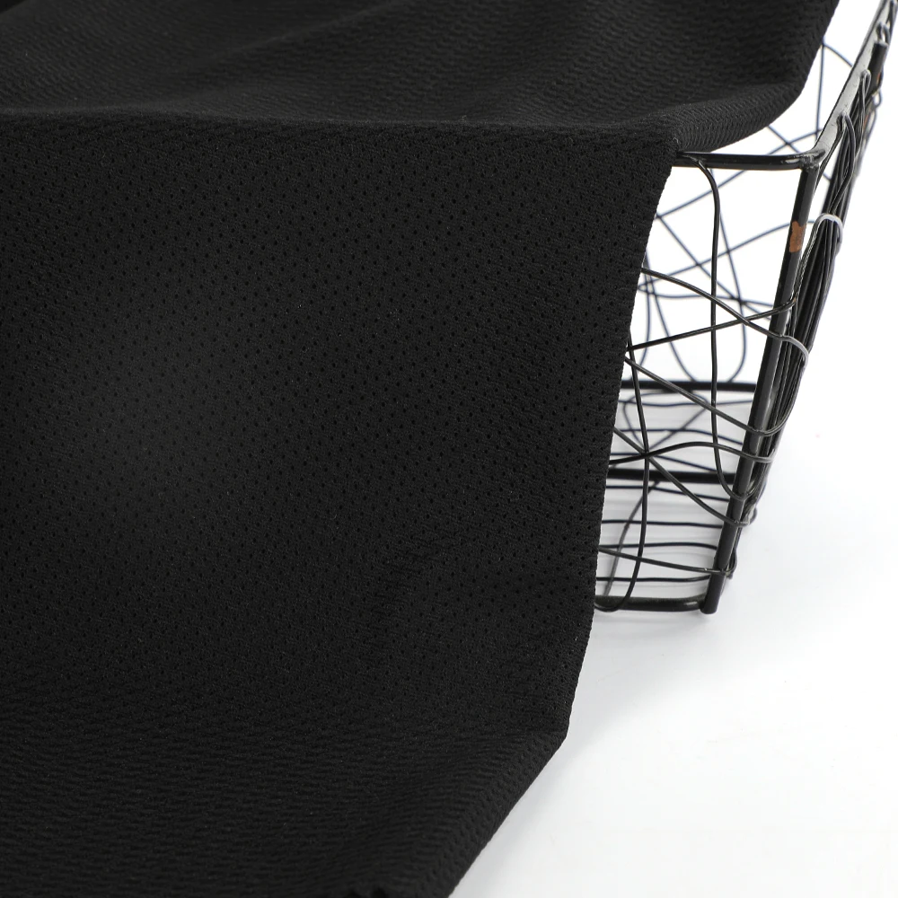 Solid Tear-Resistant 125Gsm  Knitted Weft 100% Polyester Breathable Mesh Fabric Bra Fabric For Sportswear