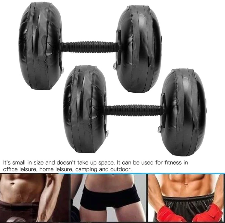 Water Filled Dumbbells 8-10KG Woman Fitness Portable Adjustable Water Filled Dumbbell for Bodybuilding Lifting Training