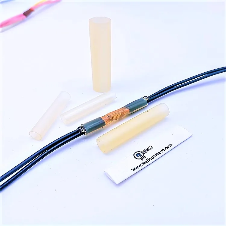 Wellco W-DW(WSC) Dual wall  for wire harness Splice clear polyolefin raychem heat shrink tube for HOT Selling Wholesale
