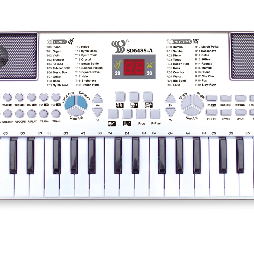 Factory original sources 54 keys multi-functional musical toys digital electronic organ keyboard electric piano music instrument