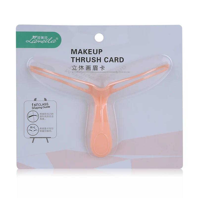 Lameila 6pcs Cheap Wholesale Custom logo 3D eyebrow stencils A0185 Plastic Cosmetic Makeup Tools Eyebrow Shape Stencil