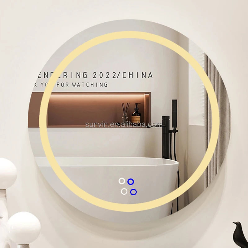 New Product Mirror Metal Frame Bathroom Vanity Mirror 1 Buyer Smart Led Cabinet Smart Bathroom  Mirror with led backlight