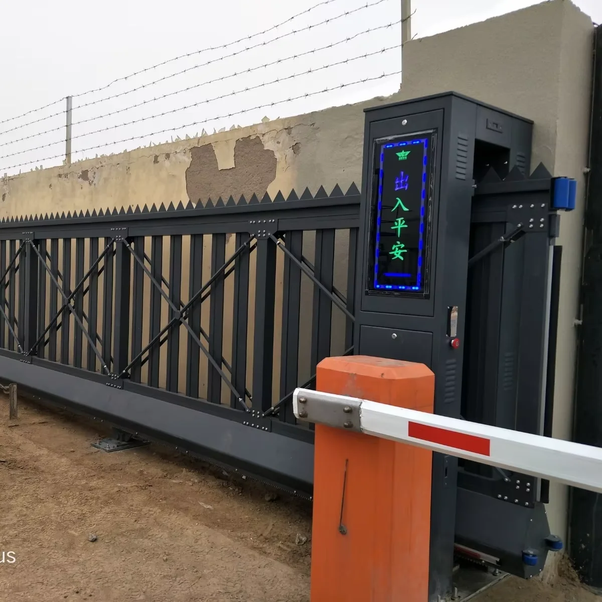Новый дизайн автоматические консольные раздвижные ворота в европейском стиле