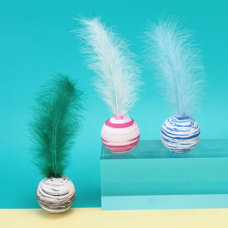 2024 new durable interactive badminton teaser stick toy pet supplies Cat teaser stick