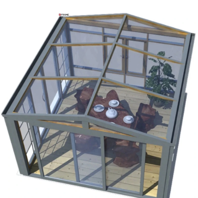 Modern Winter Garden Construction Solarium Sunroom Four Seasons Aluminium Glass House