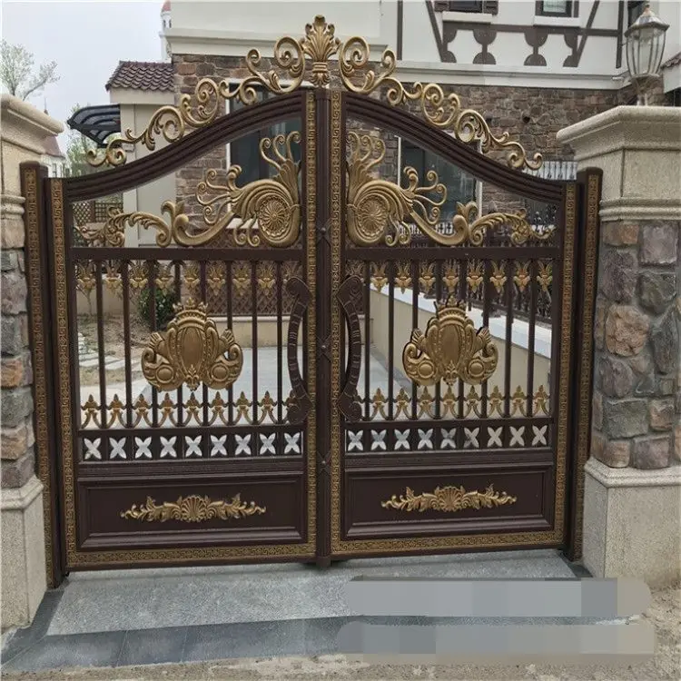 Лучшая качественная дверь в СЕЛЬСКИЙ ДВОР оптовая продажа для виллы сада входные железные ворота двери внутреннего двора