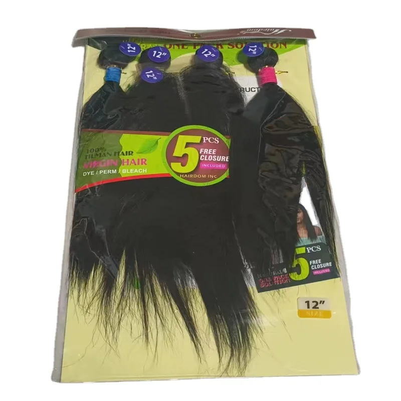 New Style Dropshipping Mixed Human Hair Extension,Body Wave Packed Blend Human Hair Mixed Animal Mixed Synthetic Hair