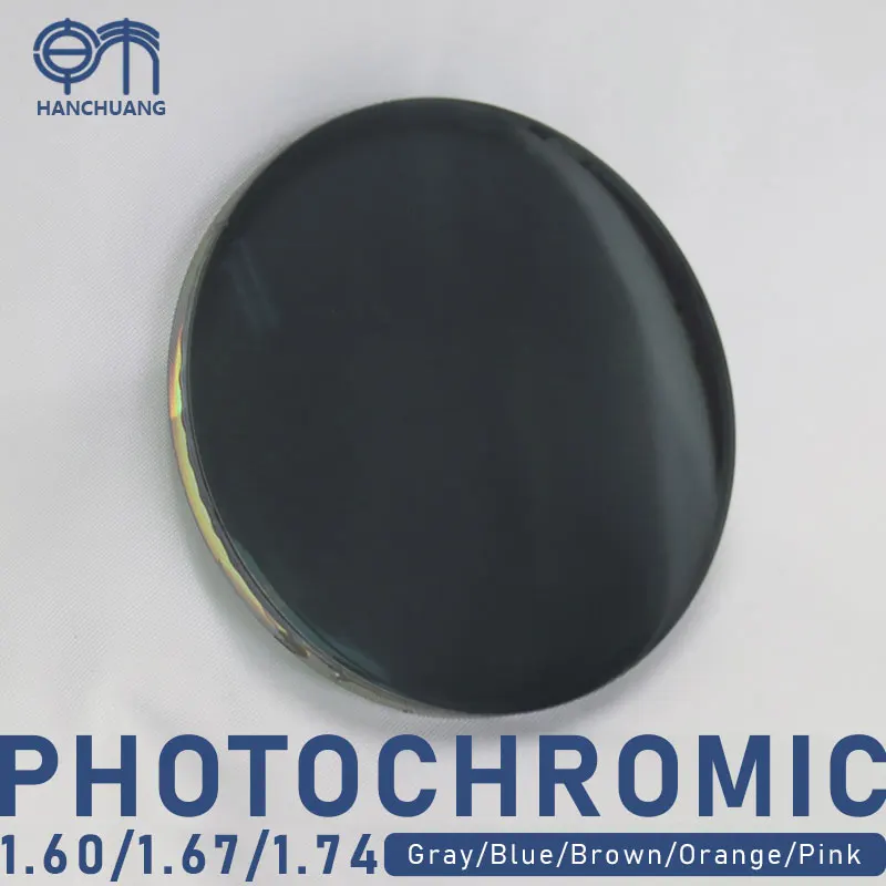 HMC 1.56/MR-8/KON-7 Single Vision Optical Glasses Driving Photochromic Photogrey Uv420 Lens for
