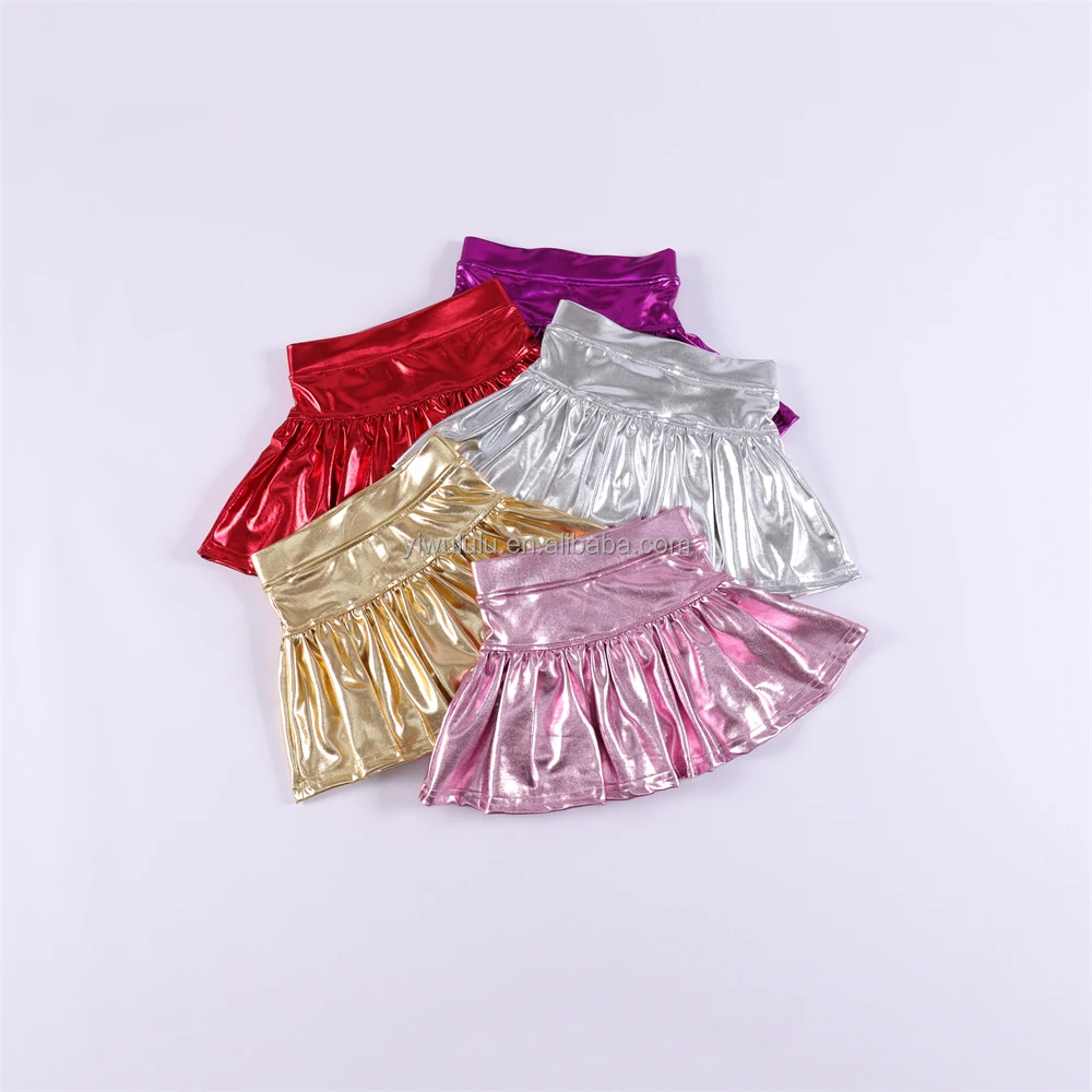 OEM&ODM Custom Low Moq Girl High Waist Mini Skirts Baby Kids Toddler Boutique Short Skirt Clothes