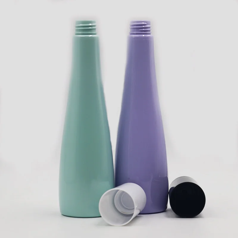 Factory sale 2022 new PET 280ml plastic empty hair wash bottle with cap 300ml Mouthwash bottle