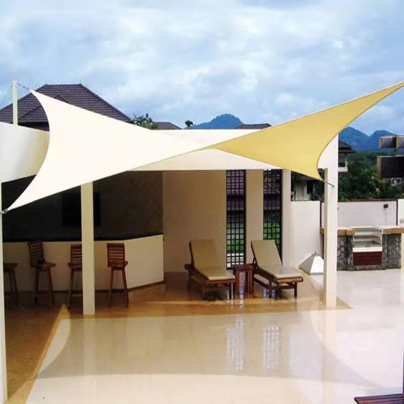 Sun Shade Sail Custom Triangle Windproof Uv Resistant Sand Beach Awning  Garden Canopy Outdoor Sunshade Shade Sail