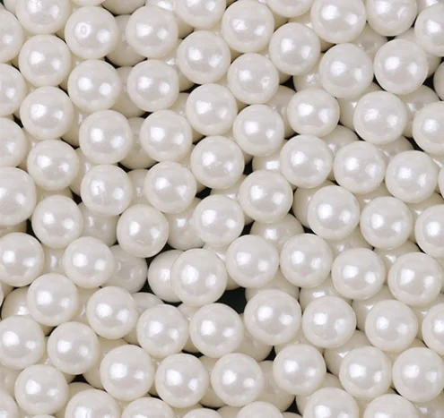 White Cake Sprinkles Cake Decoration Mixed Size Sugar Pearl Sprinkles Edible Bottle Package Hala Sprinkles Cake Decoration