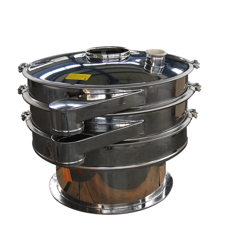 Diameter 600mm 2 Layer Vibrator Separator Powder Sieving Machine Rotary Screen