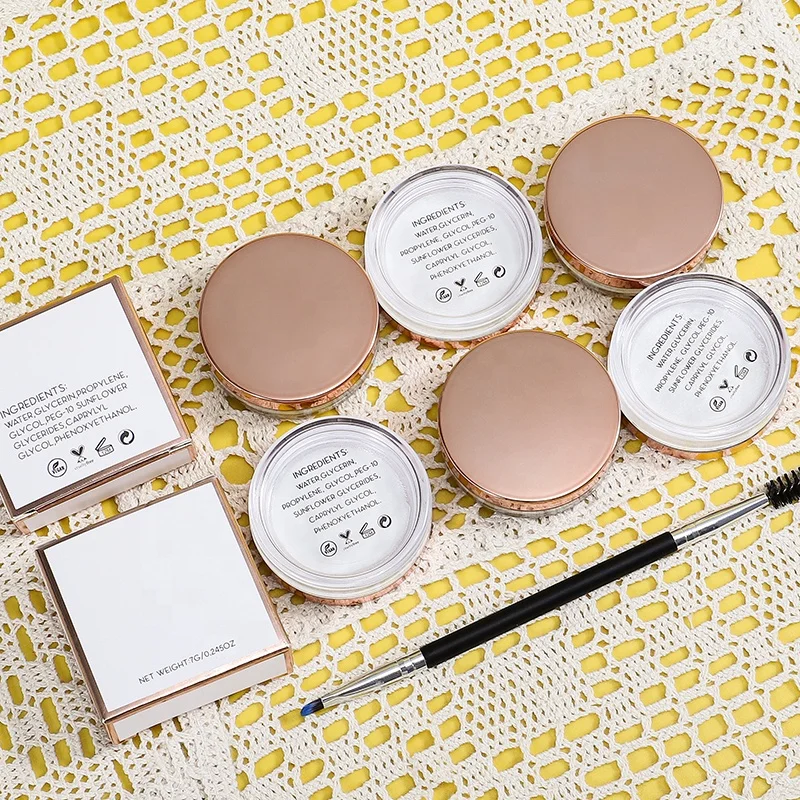 Clear Color Wholesale Long Lasting Setting Shape Private Label Wax Cream Eyebrow Gel Soap