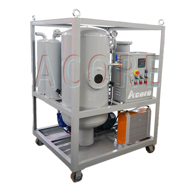 High Efficient Lube Oil Filtration System Lubricant Oil Vacuum Filtering Equipment