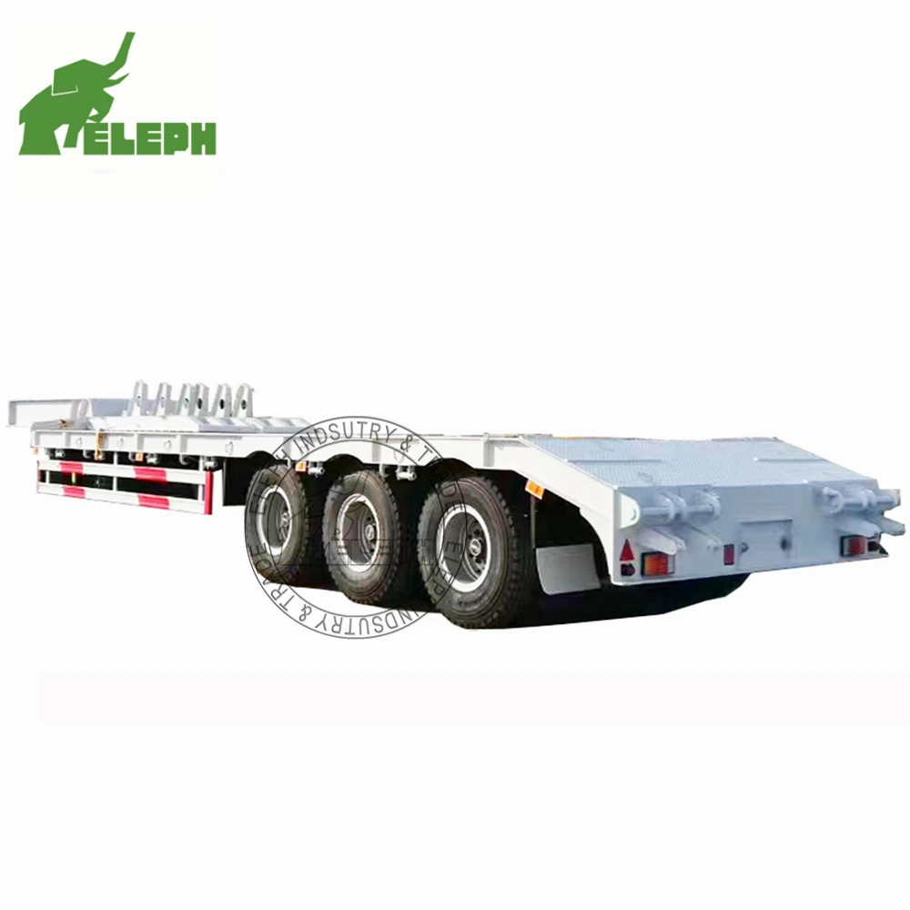 20ft small low bed trailer and trailer parts