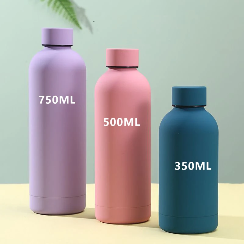 Wholesale 500 Ml Drinking Metal Insulated Double Wall Stainless Steel Sports Water Bottle With Custom Logo
