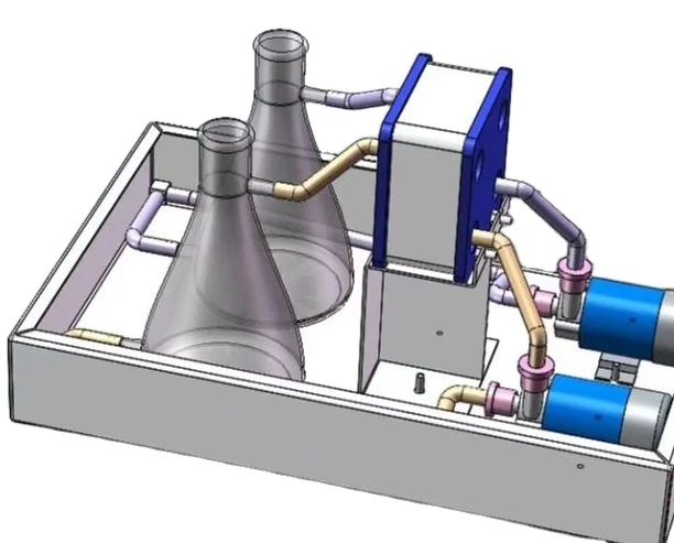 Стеки для ванадиевой батареи redox flow, биполярная рамка, мембранные прокладки