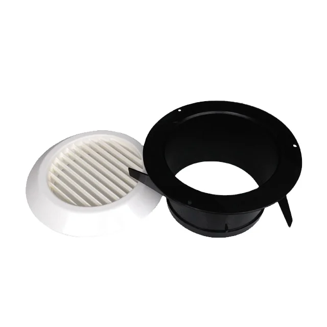 Высокое качество выхлопной воздух жалюзи стены устанавливаемое на вентиляционное отверстие в салоне автомобиля хомут из нержавеющей стали круглая потолочная панель округлая АБС-пластика