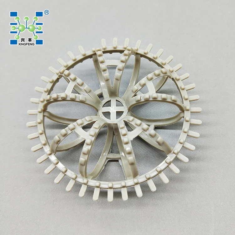 Plastic PP Fi-Delox Packing Media Teller Rosette Ring