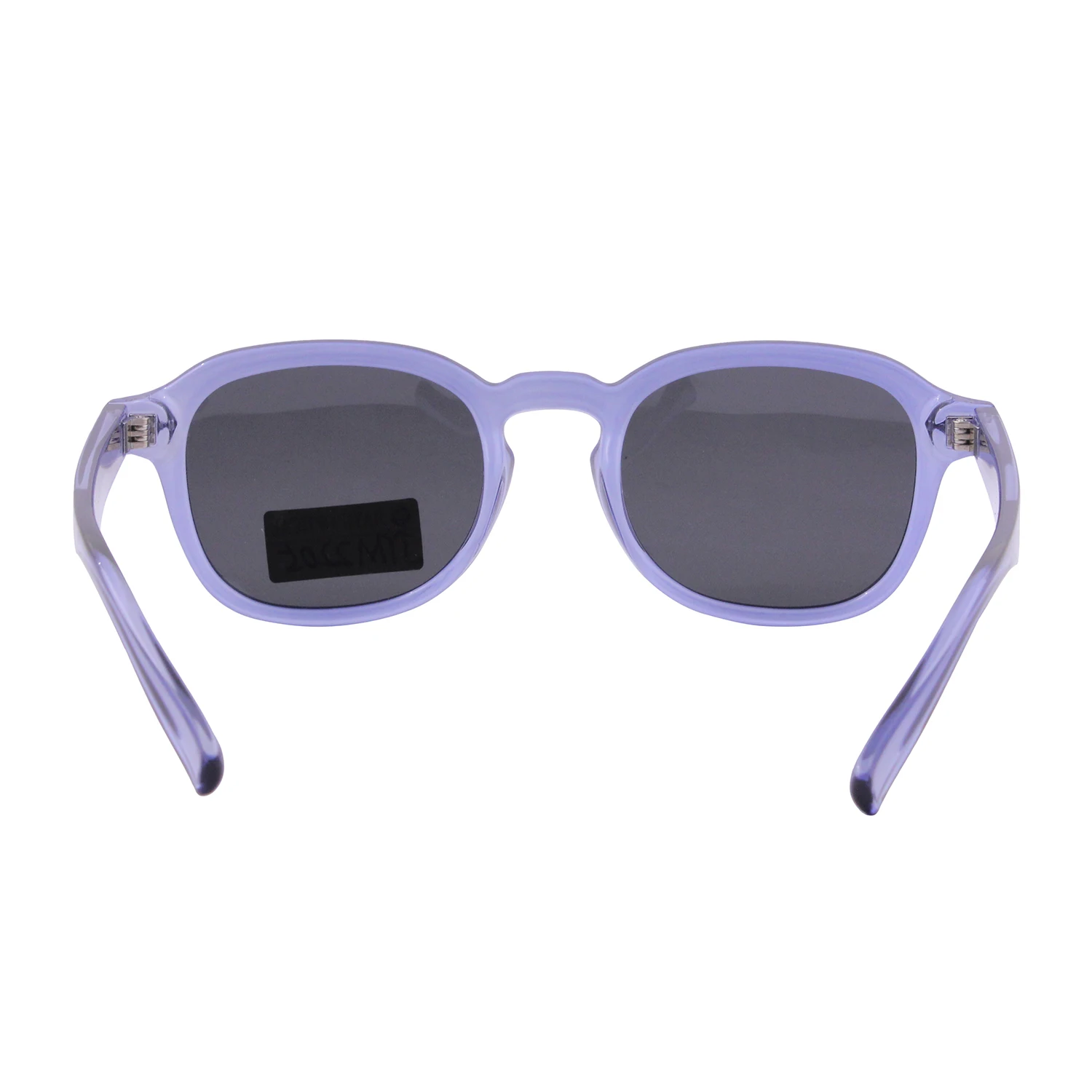 Shiny transparent plastic glasses custom color women wholesale sunglasses with rivet