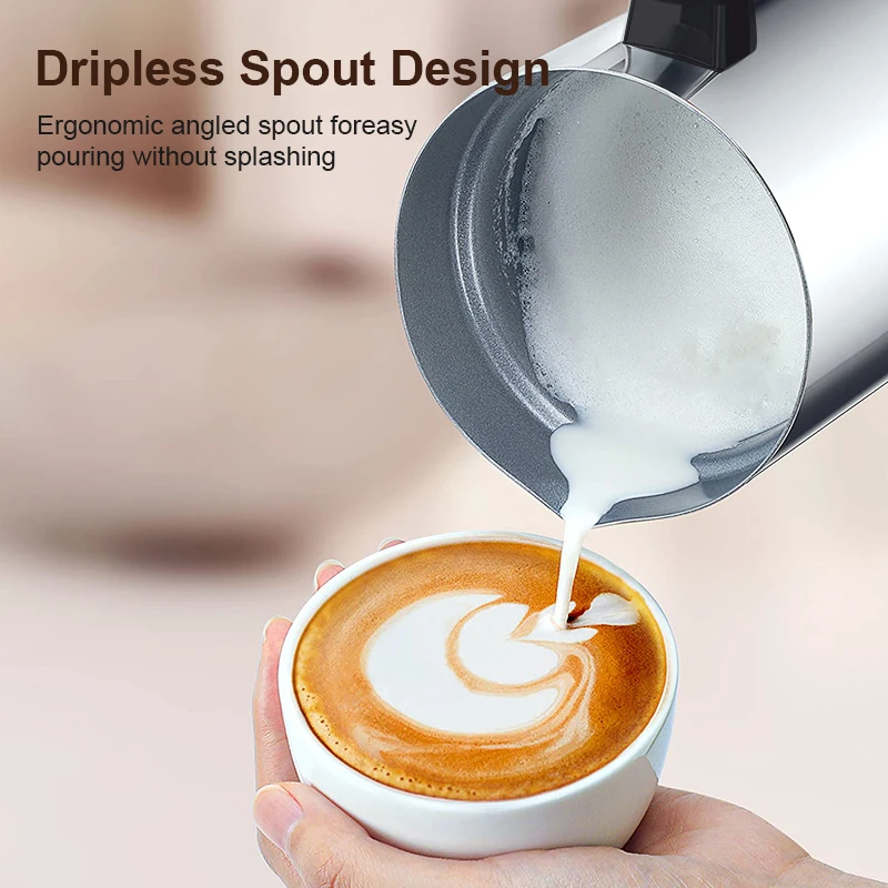 Kitchen Automatic Steam Milk Frother and Heater soft foam Mini Electric Frother Milk Machine for Coffee