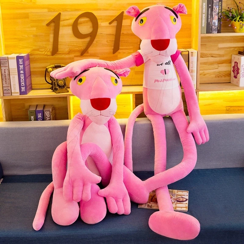 Factory direct selling pink panther naughty leopard doll Dalang leopard plush toy Tigger vibrato with the same product stall
