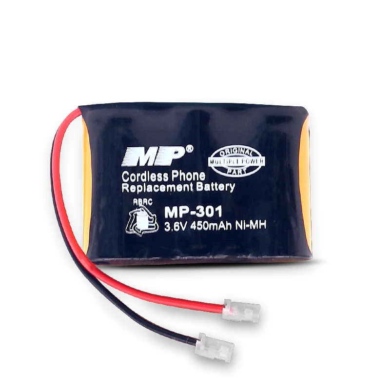 
Multiple Power MP-301 2/3AA 3.6V 450mAh Ni-MH Replacement Rechargeable Battery For Cordless Phone 