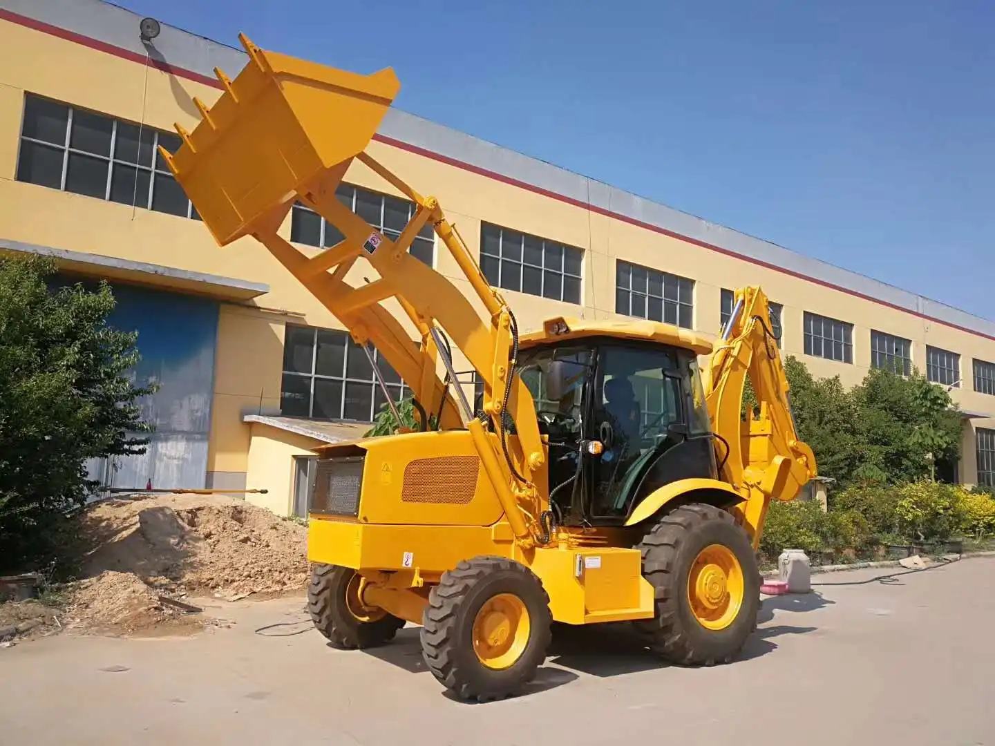 1T 2T 3T 4T 5T 6T 7T Factory price top band mini retroescavadora/backhoe loader with price