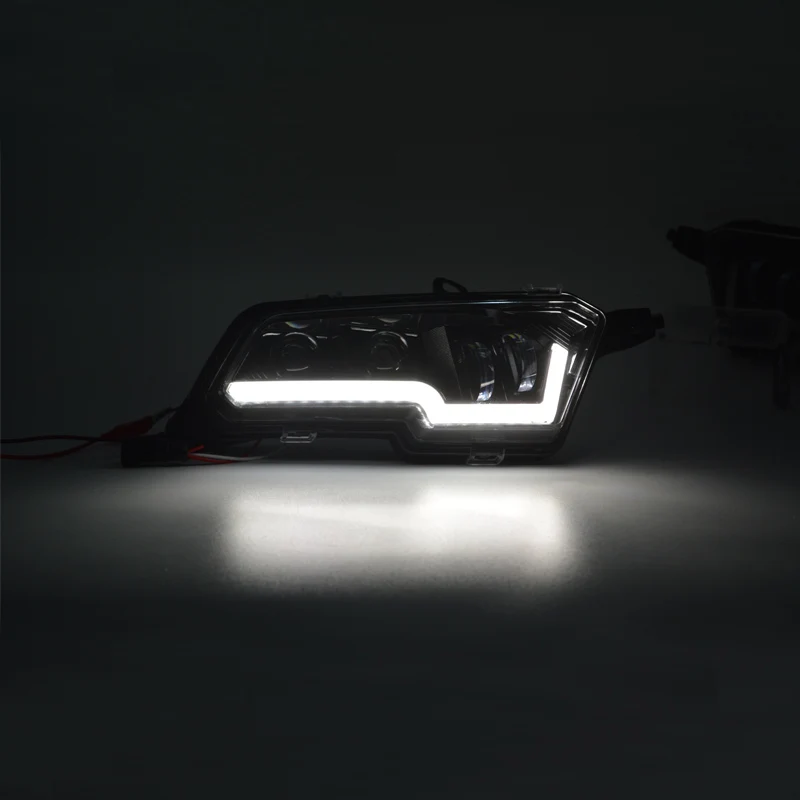 Передний светодио дный головной светильник DRL с желтым поворотным сигналом для Polaris sportsman 850