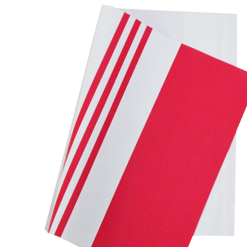 Красная черная полоса солнцезащитный козырек из ПВХ с покрытием