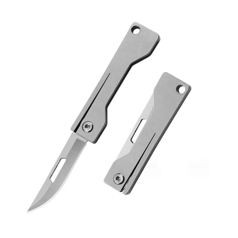 Titanium EDC Folding Small Pocket tools Titanium Version Folding Pocket Knife