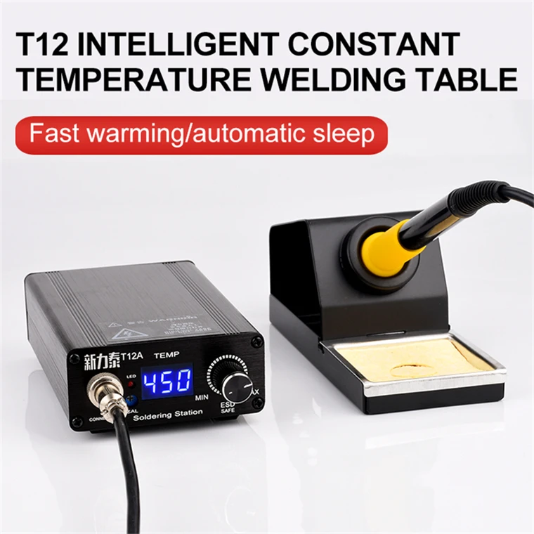 Высокое качество T12 110V-240V портативный сварочный стол Ремонт паяльная станция портативная сварочная ремонтная машина