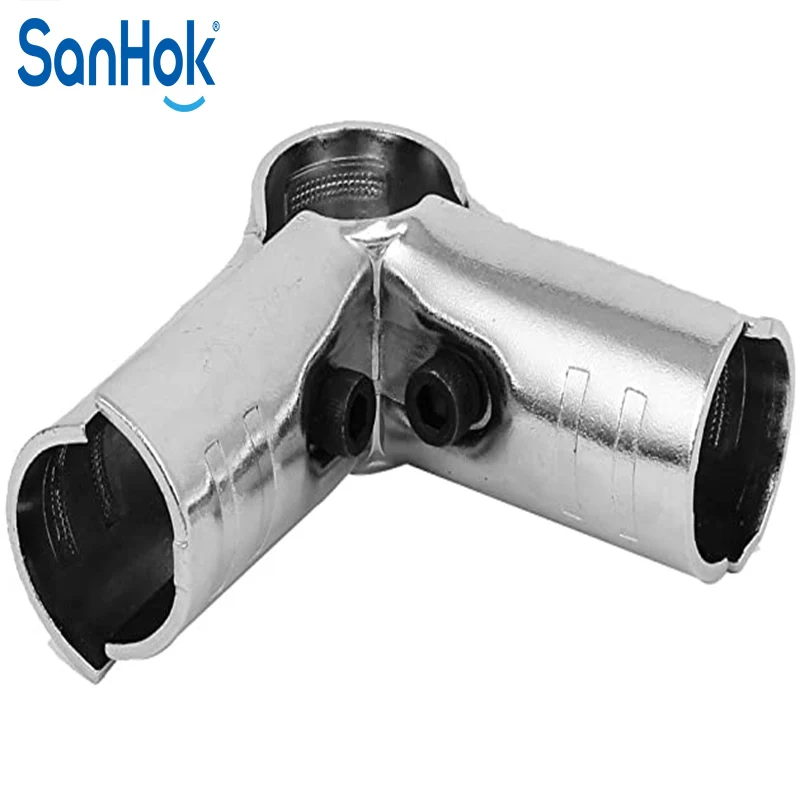 Service Five-way Lean Tube Metal Plate Sheet Transition Piping Rotary Detachable Joint Accessories For Pipe Rack System