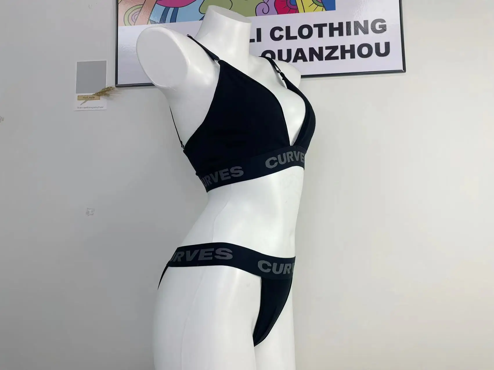 Custom Logo Brand Women Lingerie Underwear Ladies Sexy Plus Size Panty And Bra Sets
