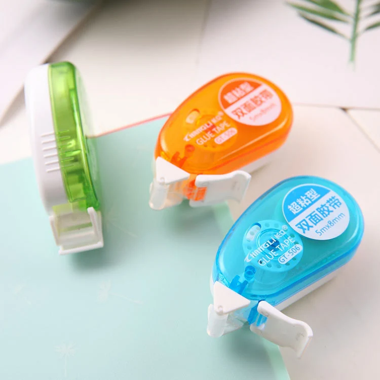 Новые поступления, бумажная клеевая лента, съемная двухсторонняя офисная клеевая лента, прозрачная клеевая лента для школы